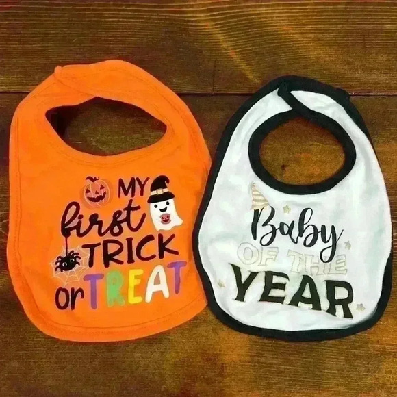Baby Starters Other - Halloween and New Years Eve Baby Bibs